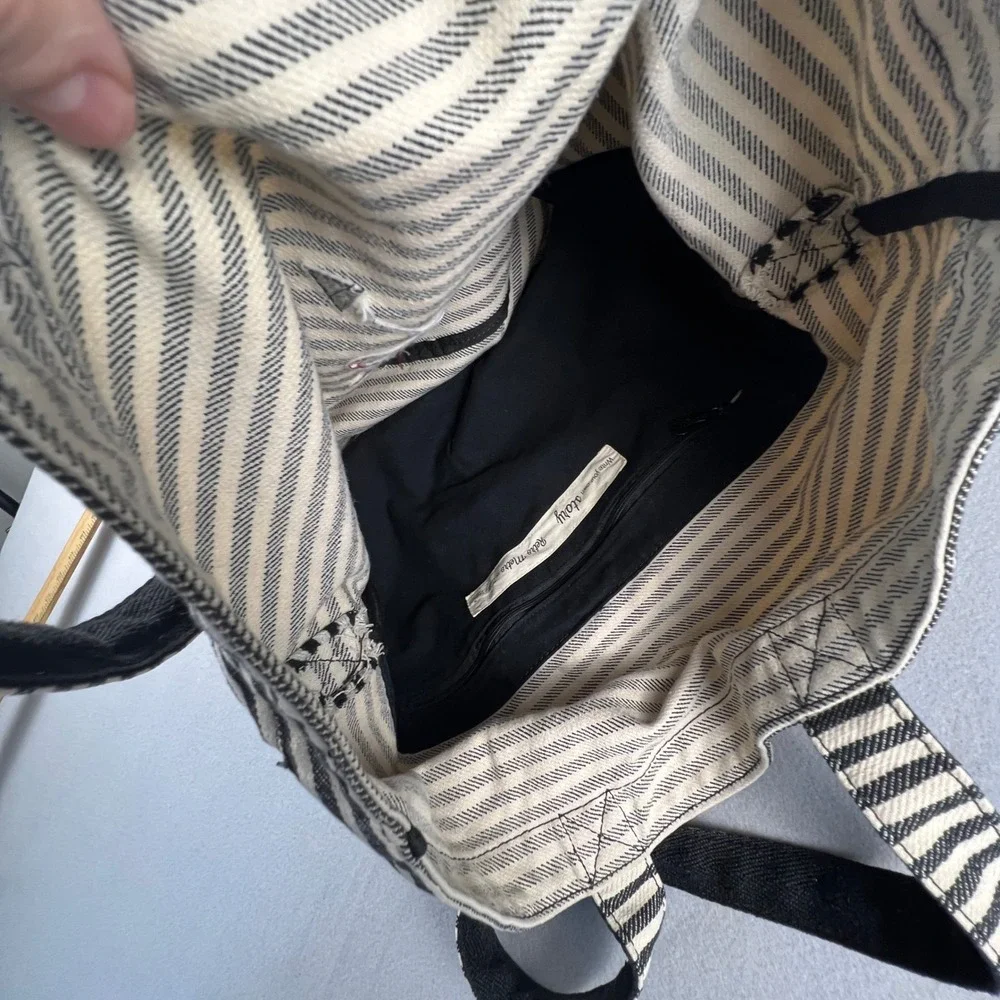 Thirty-One Retro Metro Crossbody Bag Striped Canvas Tote Summer Sailor